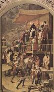 BERRUGUETE, Pedro Court of Inquisition chaired by St Dominic (mk08) china oil painting artist